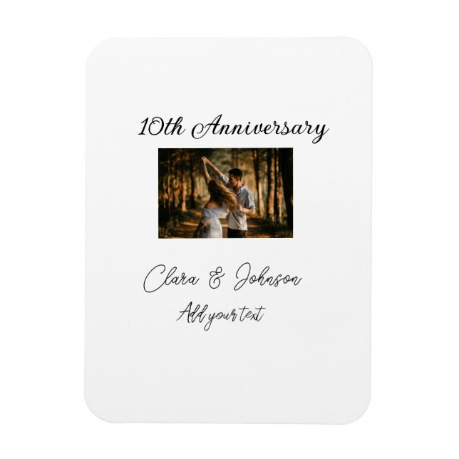 Íman Apelido de casamento Aniversário adicionar nome an (Vertical)