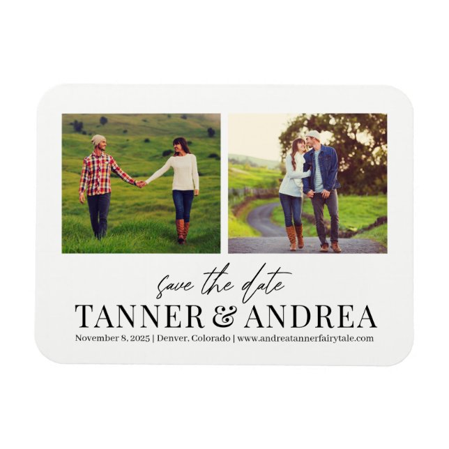 Íman Apenas a Imã salve a data EDITABLE COLOR (Horizontal)