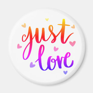 Íman Apenas Ame Um Magnete Arredondado De 2¼ Polegadas