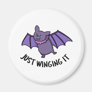 Íman Apenas Apontando Para O Engraçado Bat Pun