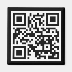 Íman Apenas Código QR Magnético Quadrado