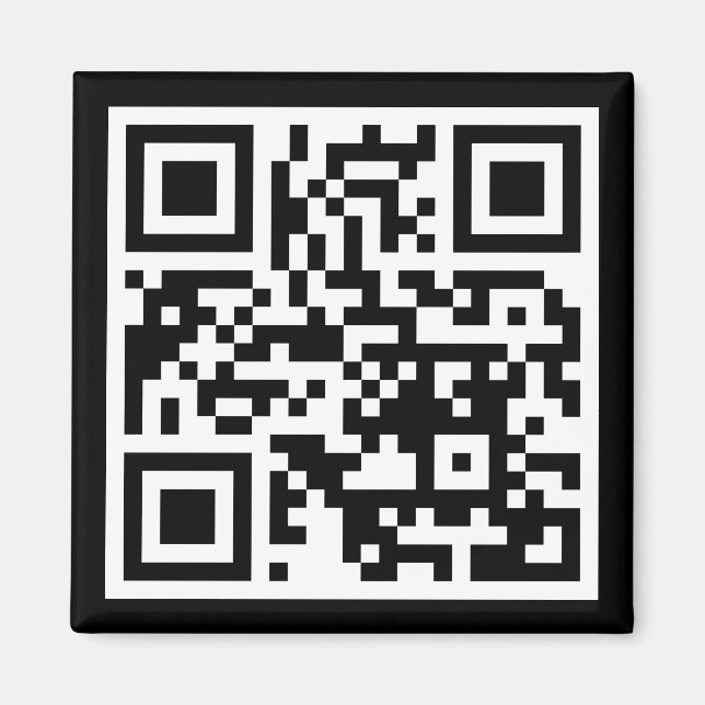Íman Apenas Código QR Magnético Quadrado (Frente)