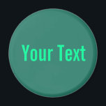 Íman APENAS COR / oceano verde   seu texto<br><div class="desc">Somente a composição de cores de EDDA Fröhlich | Modelo: cor de fundo para o seu texto ou imagem | Tendência: colorir a sua vida. | Você perde outras cores,  produtos ou designs? Sinta-se livre para entrar em contato comigo: contact@eddart.de</div>