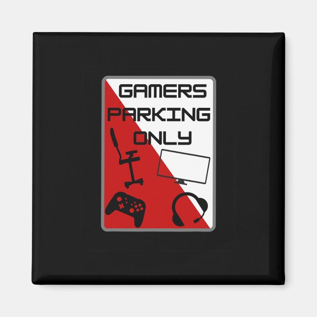 Íman Apenas Estacionamento de Gamer 1 (Frente)