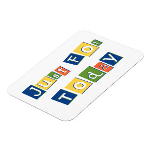 Íman Apenas para o Slogan de hoje Letras de Cores de Co