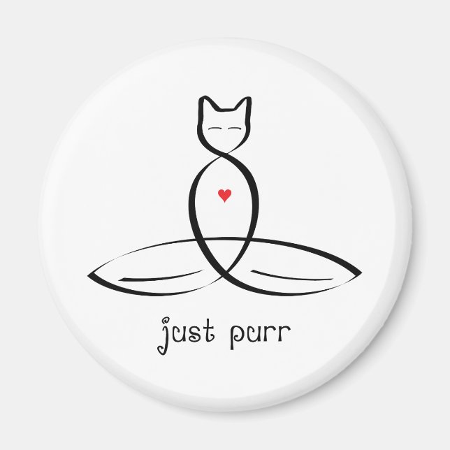 Íman Apenas Purr - texto do estilo do Rico. (Frente)