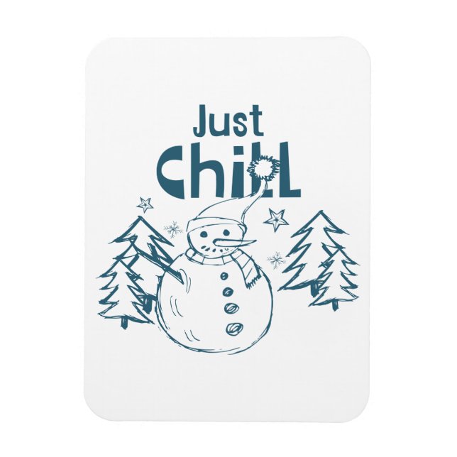 Íman Apenas Relaxe Natal Divertido (Vertical)