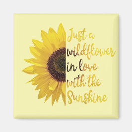 Íman Apenas um ímã quadrado de flor silvestre