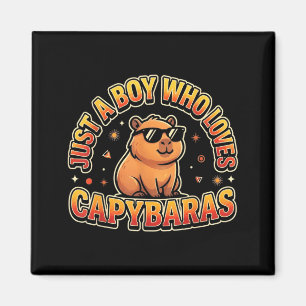Íman Apenas Um Menino Que Ama Capivaras Engraçado Fofo 