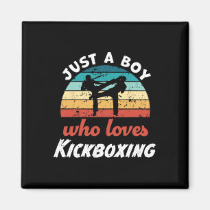 Íman Apenas um menino que ama crianças de kickboxing Ki