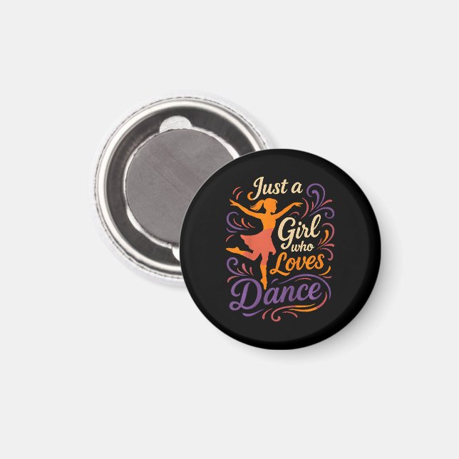 Íman Apenas um que ama dançar Dança (Front/Back)