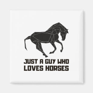 Íman Apenas Uma Cara Que Adora O Gráfico De Cavalos De