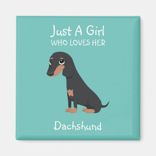 Íman Apenas uma garota que a ama Dachshund