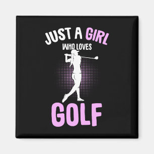 Íman Apenas Uma Garota Que Ama Clube De Golfe Golfista 