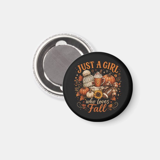 Íman Apenas Uma Garota Que Ama Futebol De Outono Temper (Front/Back)