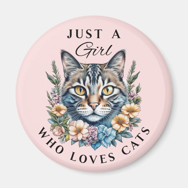 Íman Apenas uma garota que ama gatos  (Frente)