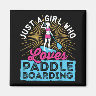 Íman Apenas uma garota que ama paddleboarding SUP Mulhe