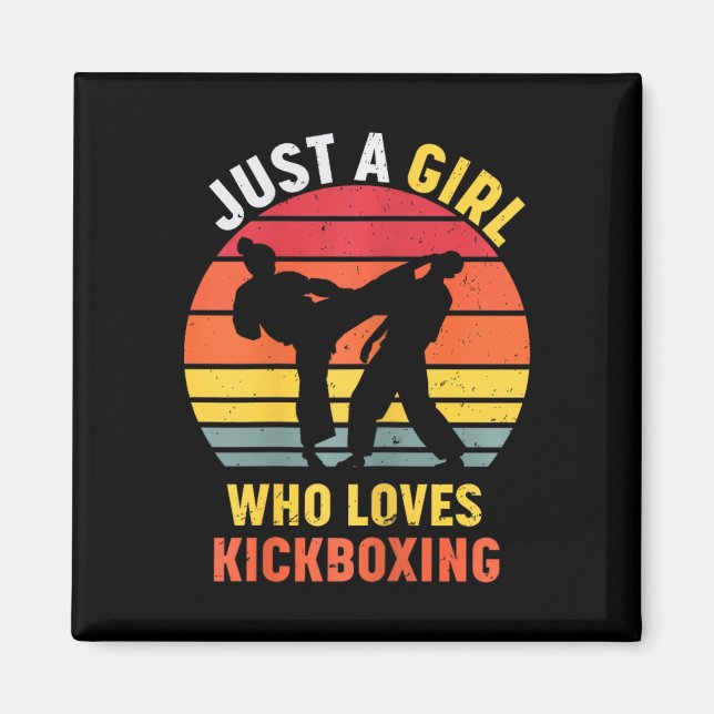 Íman Apenas Uma Garota Que Ama Presentes De Kickboxing  (Frente)