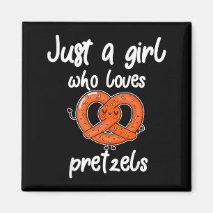 Íman Apenas Uma Garota Que Ama Pretzels Café Divertido 