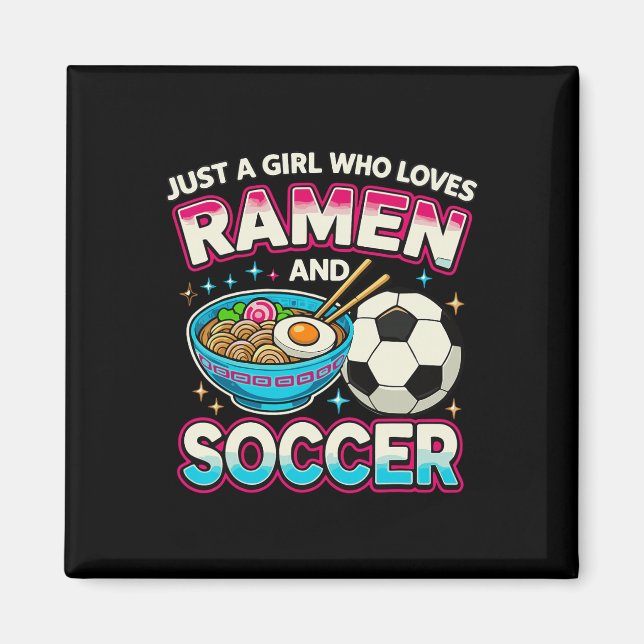 Íman Apenas Uma Garota Que Ama Ramen E Futebol  (Frente)
