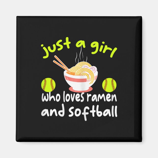Íman Apenas Uma Garota Que Ama Ramen E Softll Divertido (Frente)