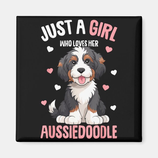 Íman Apenas Uma Garota Que Ama Seu Aussiedoodle Aussie  (Frente)