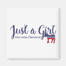 Apenas uma garota que vota o democrata