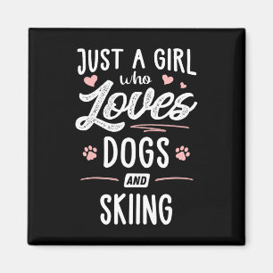 Íman Apenas Uma Menina Que Ama Cachorros E Esquiar Dog
