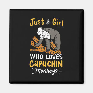 Íman Apenas Uma Menina Que Ama Macacos Capuchim