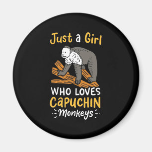 Íman Apenas Uma Menina Que Ama Macacos Capuchim