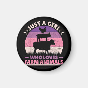 Íman Apenas Uma Menina Que Ama Os Animais De Fazenda So