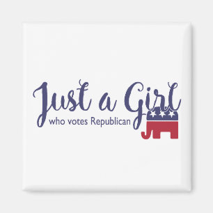 Íman Apenas uma menina que vote o ímã republicano