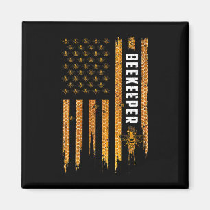 Íman Apicultura Bandeira Americana Mel Favo De Mel Abel