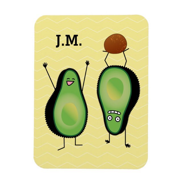 Íman aplausos engraçada do Avocado fica verde (Vertical)