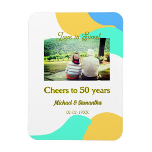 Íman aplausos para 50 anos o amor é doce retrô