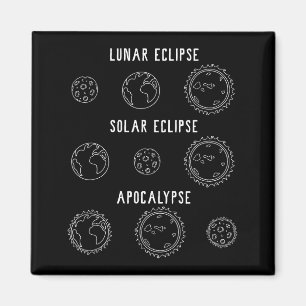 Íman Apocalipse de Eclipse Solar Lunar Arte de Astronom