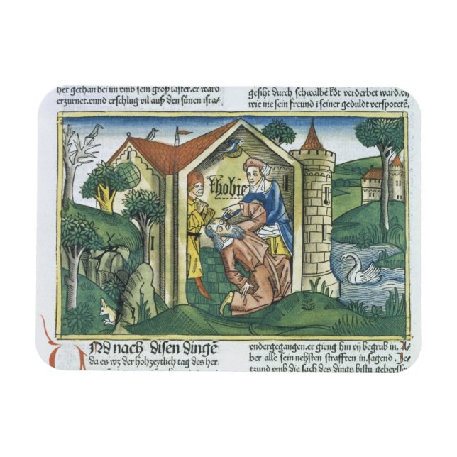 Íman Apocrypha: Tobit está cego por dejetos de pardal (Horizontal)