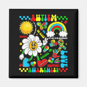 Íman Apoiar amor aceitar consciência do autismo autismo