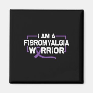 Íman Apoiar O Guerreiro Roxo Da Fita De Fibromialgia Aw
