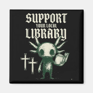 Íman Apoie o seu livro gótico de biblioteca local 
