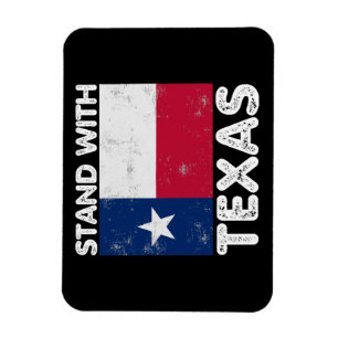 Íman Apoie o Texas Eu Fico Com a Bandeira do Texas Texa