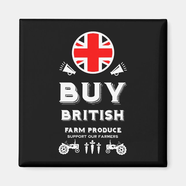 Íman Apoio à Agricultura Britânica (Frente)