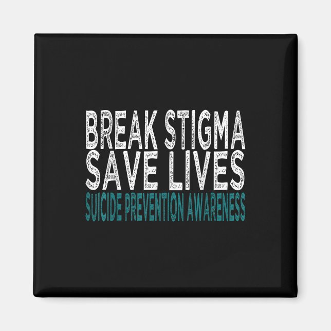 Íman Apoio à Prevenção do Suicídio Quebre o Estigma Con (Frente)