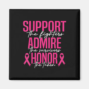 Íman Apoio ao cancer de mama Admire Honra Cancer A