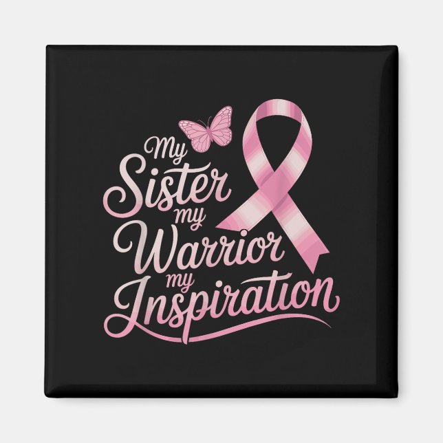 Íman Apoio ao cancer de mama Irmã (Frente)