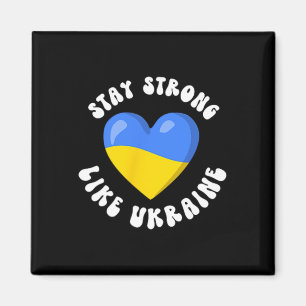 Íman Apoio Ucraniano Bandeira da Ucrânia Amor Ucraniano