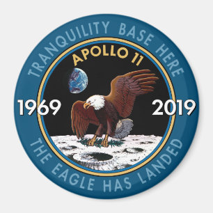 Íman Apollo 11 50º Aniversário Missão Patch Insignia
