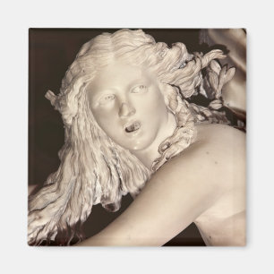 Íman Apollo e Daphne, detalhe da cabeça de Daphne