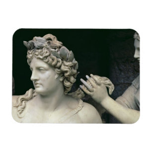 Íman Apollo tendeu pelas ninfas, mostrar do detalhe ele