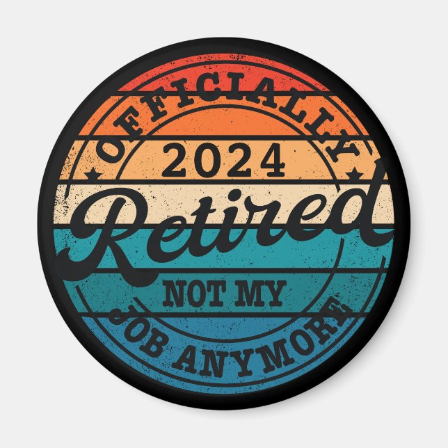 Íman Aposentação personalizada oficialmente reformada (Frente)